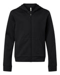 Team 365 TT402Y Youth Squad Tech Fleece Hooded Full-Zip