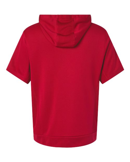Team 365 TT404 Unisex Squad Tech Fleece Hooded Short-Sleeve Sweatshirt