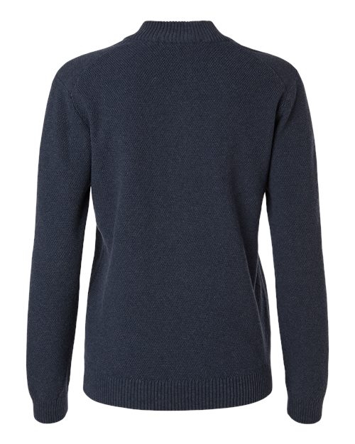 Devon & Jones DG450W Women's Hartland Textured Quarter Zip Sweater