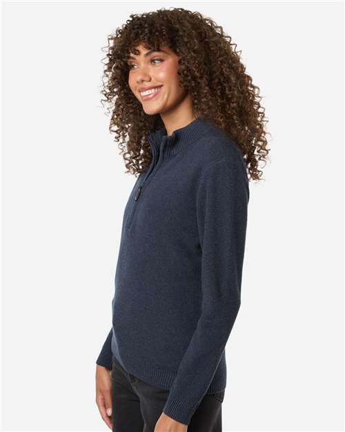 Devon & Jones DG450W Women's Hartland Textured Quarter Zip Sweater