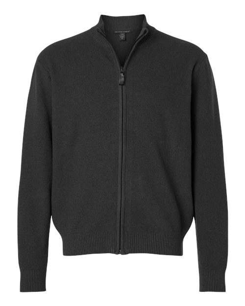 Devon & Jones DG451 Men's Hartland Textured Full Zip Sweater