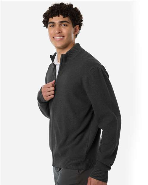 Devon & Jones DG451 Men's Hartland Textured Full Zip Sweater