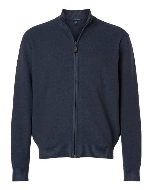 Devon & Jones DG451 Men's Hartland Textured Full Zip Sweater