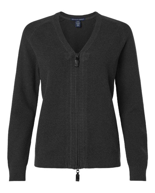 Devon & Jones DG451W Women's Hartland Textured Full Zip Sweater
