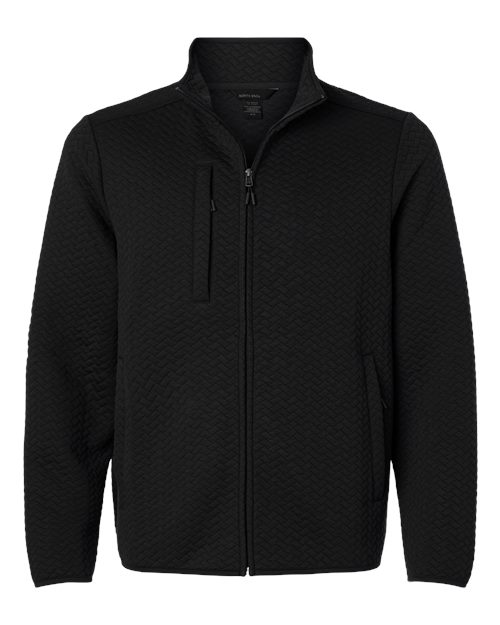 North End NE425 Men's Aspen Herringbone Fleece Full-Zip
