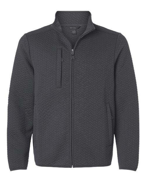 North End NE425 Men's Aspen Herringbone Fleece Full-Zip