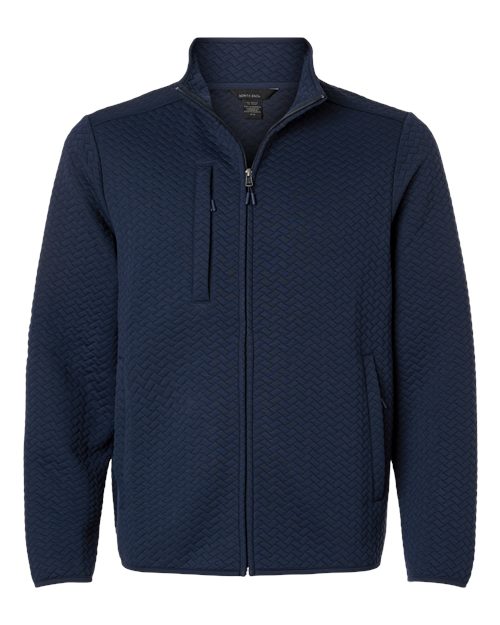 North End NE425 Men's Aspen Herringbone Fleece Full-Zip