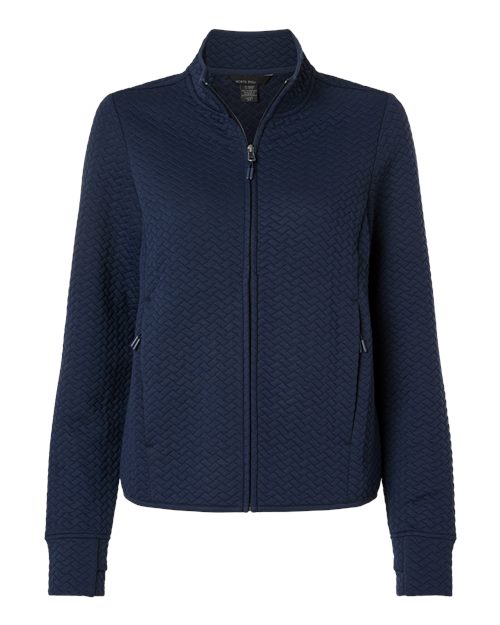 North End NE425W Women's Aspen Herringbone Fleece Full-Zip