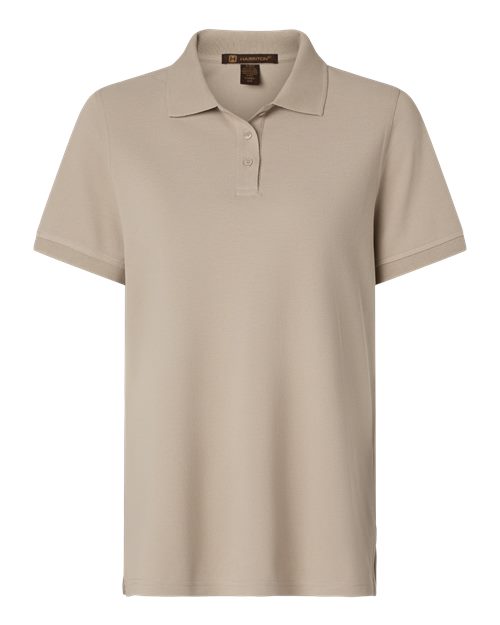 Harriton M205W Women's Valiant Cotton Snag Protect Polo