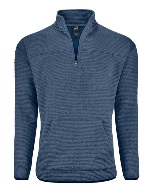 J. America 8773 Unisex Pebble Fleece Quarter-Zip Pullover