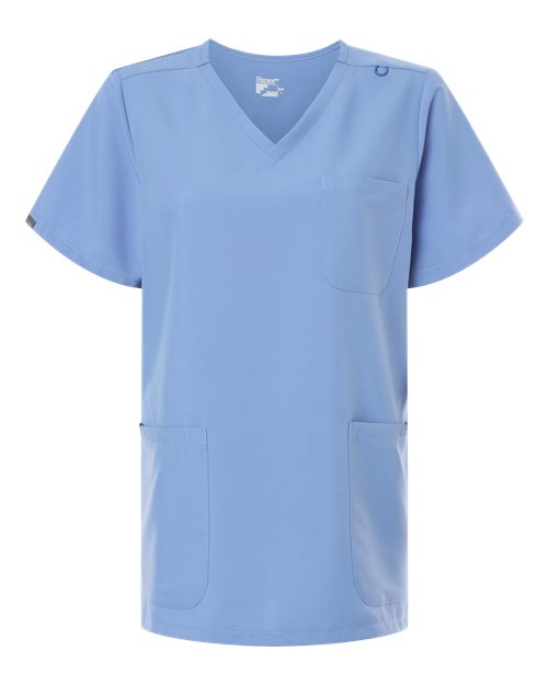 Hanes HSB002 Women's V-Neck 3 Pocket Scrub Top