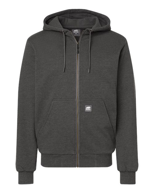Berne Apparel SZ107 Men's Heritage Grid Fleece-Lined Full-Zip Hooded Sweatshirt