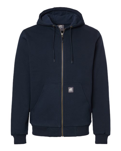 Berne Apparel SZ107 Men's Heritage Grid Fleece-Lined Full-Zip Hooded Sweatshirt