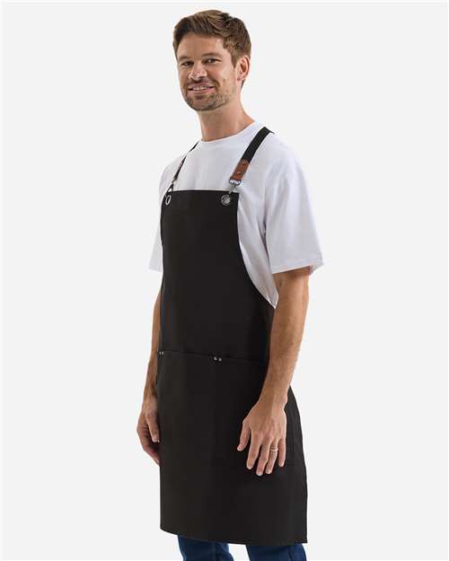 Artisan Collection by Reprime RP182 Unisex Clip & Clasp Cross-Back Bib Apron