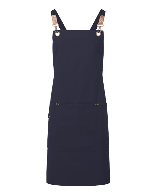 Artisan Collection by Reprime RP182 Unisex Clip & Clasp Cross-Back Bib Apron