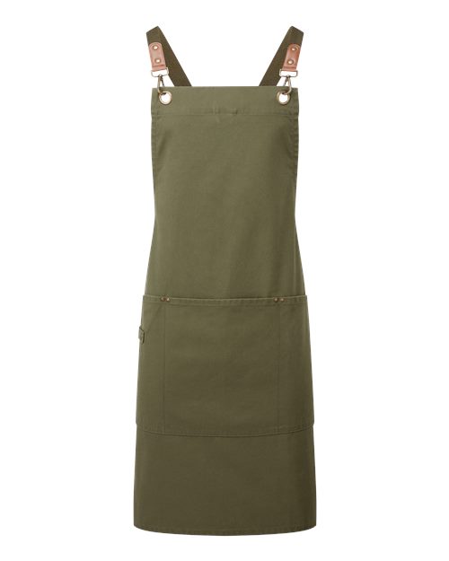 Artisan Collection by Reprime RP182 Unisex Clip & Clasp Cross-Back Bib Apron