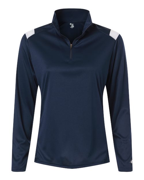 Badger 4266 Women's On The Rise Quarter-Zip Pullover