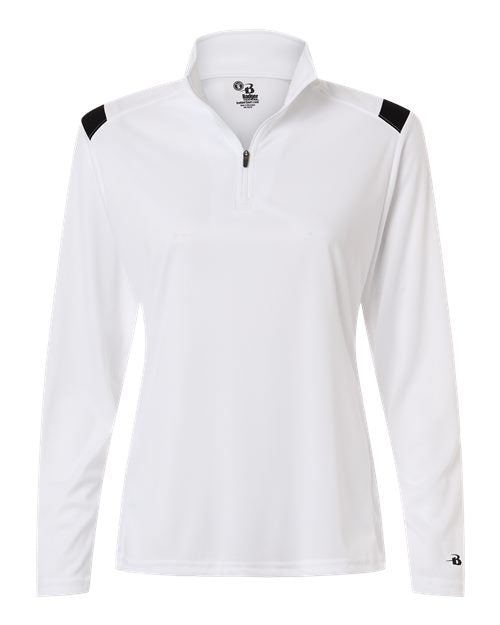 Badger 4266 Women's On The Rise Quarter-Zip Pullover