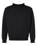 LAT 6928 Unisex Mock Neck Fleece Sweatshirt