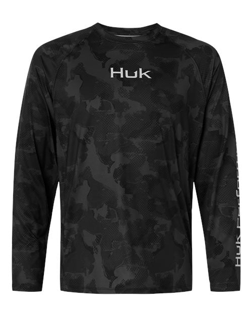 HUK H1200718 Men's Airweight KS Printed Crewneck Pullover
