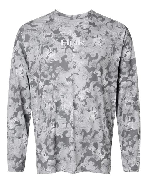 HUK H1200718 Men's Airweight KS Printed Crewneck Pullover
