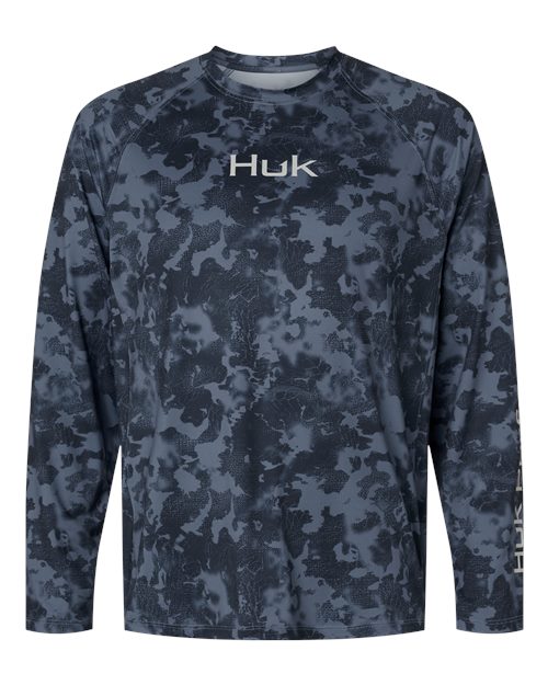 HUK H1200718 Men's Airweight KS Printed Crewneck Pullover