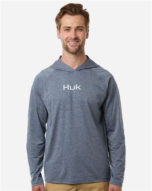 HUK H1200737 Men's Airweight Hooded Pullover