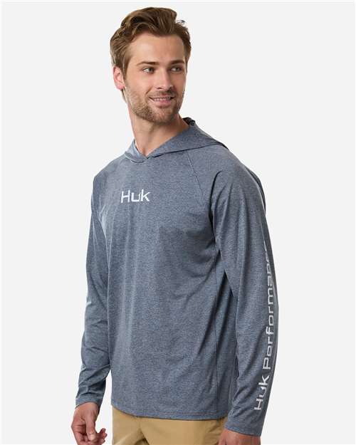 HUK H1200737 Men's Airweight Hooded Pullover