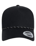 YP Classics 5079BD Retro Cotton Blend Five-Panel Rope Cap