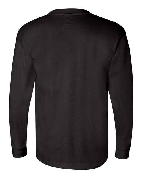 Bayside 3055 Unisex Union-Made Long Sleeve Pocket T-Shirt
