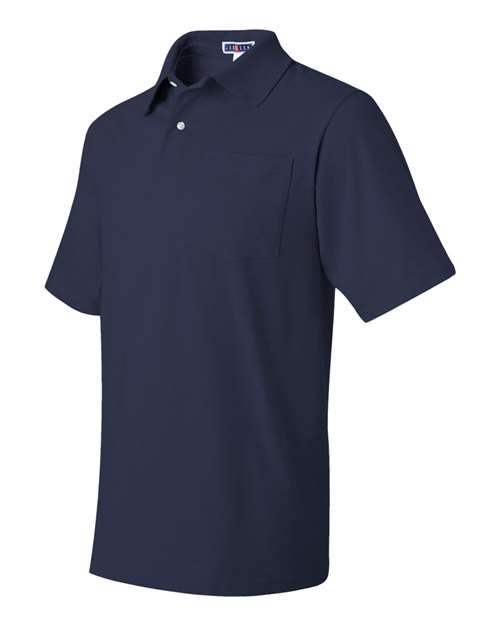 JERZEES 436MPR Men's SpotShield® 50/50 Polo with Pocket