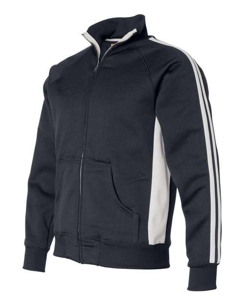J. America 8858 Men's Vintage Polyester Fleece Track Jacket
