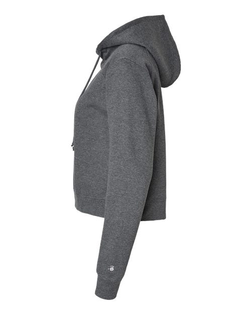 Badger 1261 Women's Crop Hooded Sweatshirt