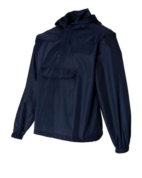 Augusta Sportswear 3130 Unisex Packable Half-Zip Hooded Pullover Jacket