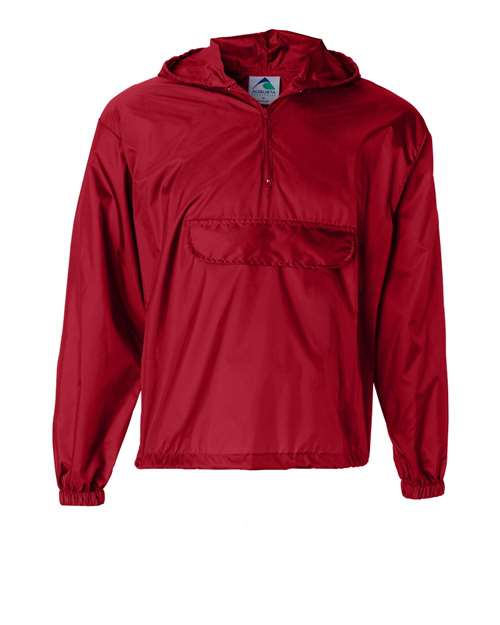 Augusta Sportswear 3130 Unisex Packable Half-Zip Hooded Pullover Jacket