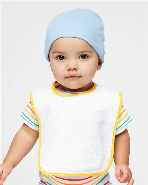 Rabbit Skins 1003 Infant Contrast Trim Terry Bib