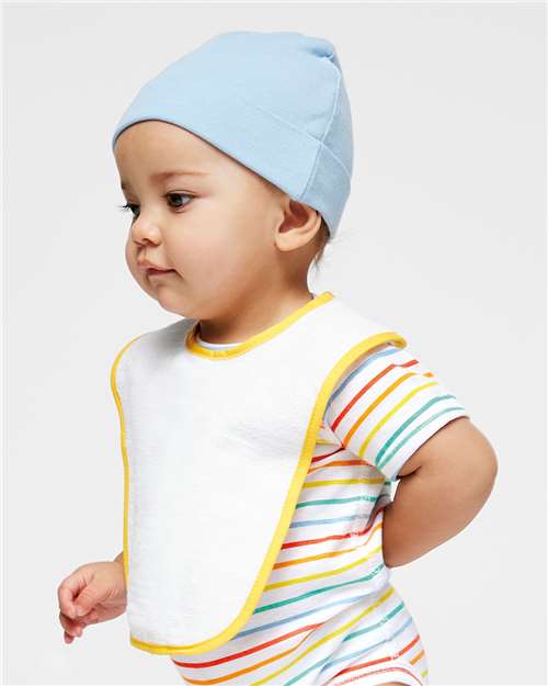Rabbit Skins 1003 Infant Contrast Trim Terry Bib