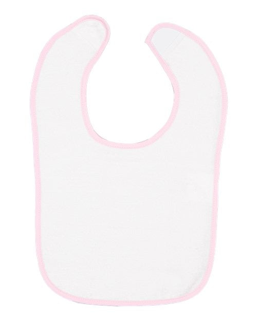 Rabbit Skins 1003 Infant Contrast Trim Terry Bib