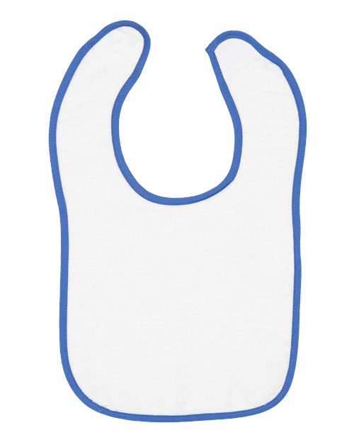 Rabbit Skins 1003 Infant Contrast Trim Terry Bib