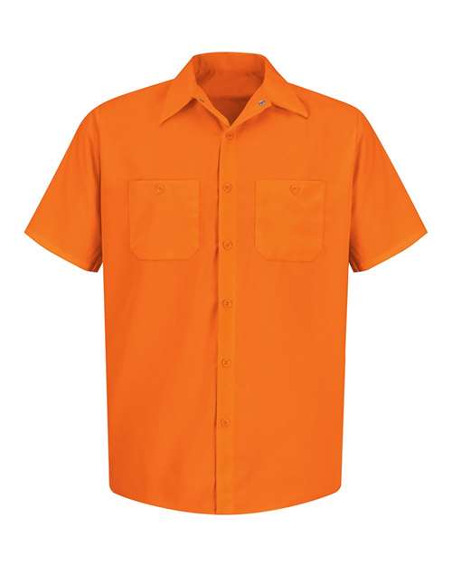 Red Kap SS24 Men's Enhanced Visibility Short Sleeve Work Shirt