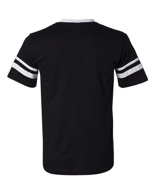 Augusta Sportswear 360 V-Neck Jersey with Striped Sleeves