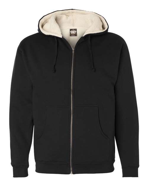 Independent Trading Co. EXP40SHZ Men's Sherpa-Lined Full-Zip Hooded Sweatshirt