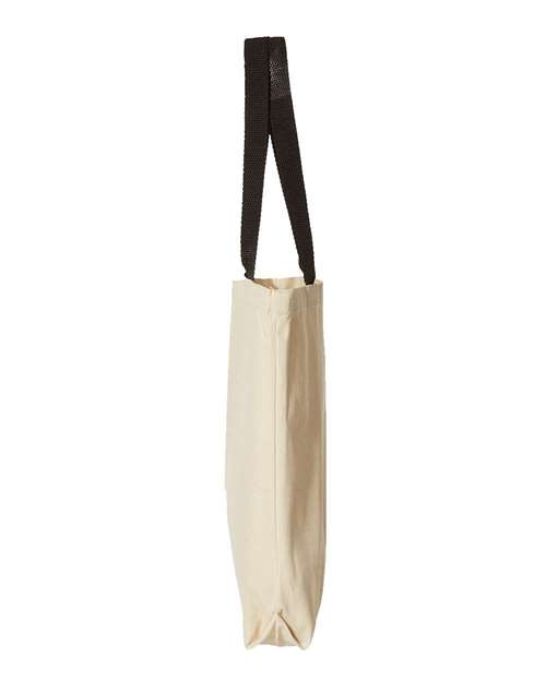Liberty Bags 8868 Natural Tote with Contrast-Color Handles