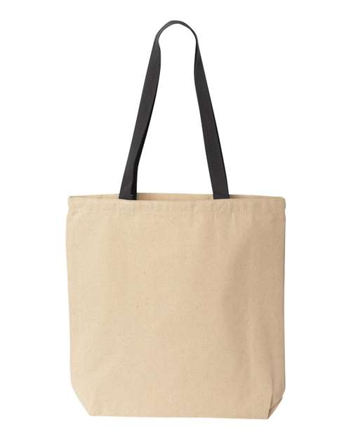 Liberty Bags 8868 Natural Tote with Contrast-Color Handles