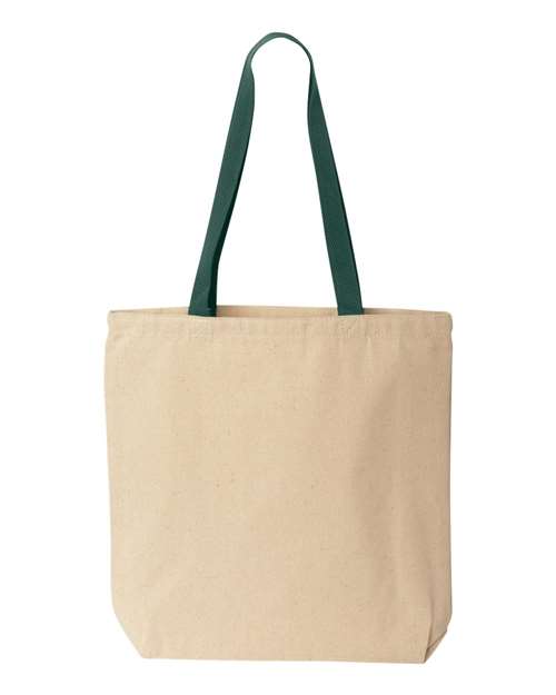 Liberty Bags 8868 Natural Tote with Contrast-Color Handles