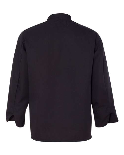 Chef Designs 0425 Ten Pearl Button Black Chef Coat