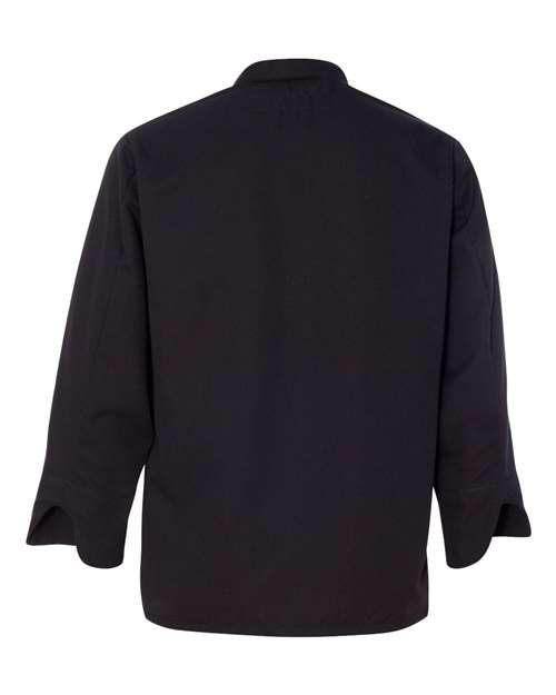 Chef Designs 0427 Black Knot Button Chef Coat