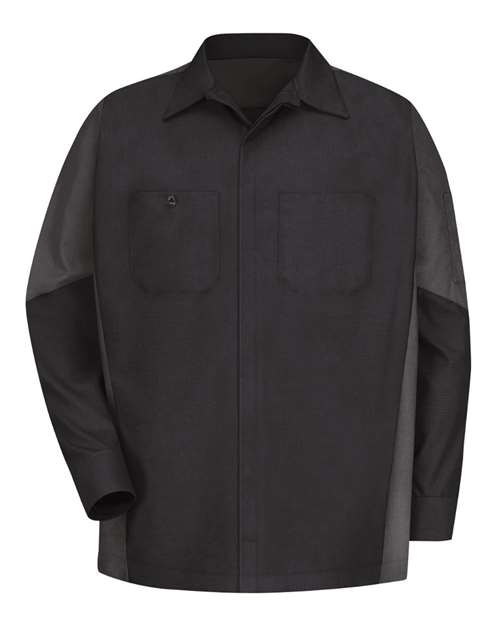 Red Kap SY10 Men's Long Sleeve Automotive Crew Shirt