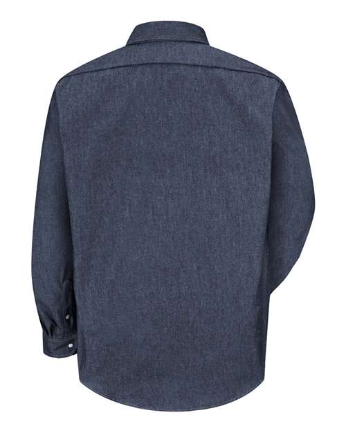 Red Kap SD78 Men's Deluxe Denim Long Sleeve Shirt