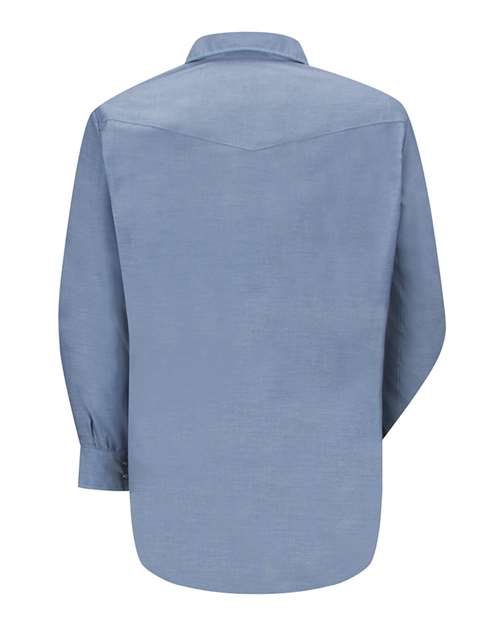 Red Kap SC14 Men's Deluxe Western Style Long Sleeve Shirt